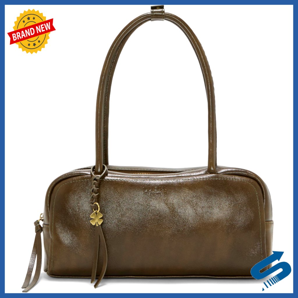 Soft Non-Leather Satchel Bag With Zipper Closure And Multiple Pockets